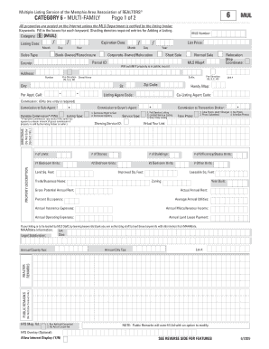 Memphis Multi-Family Property Listing Form
