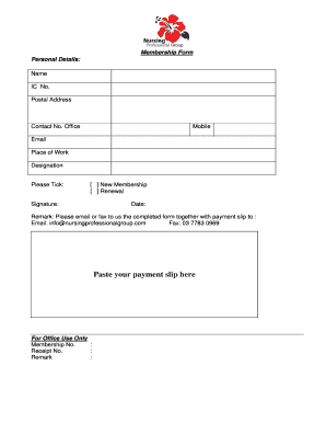 Membership Application Form