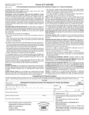 Connecticut Form CT-1041ES