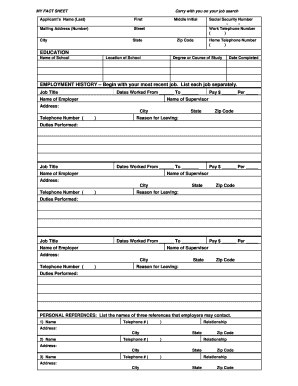 Job Search Fact Sheet