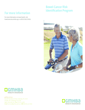 GMHBA Bowel Cancer Risk Identification Program FIT Kit Request Form