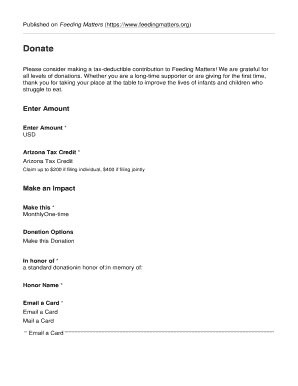 Feeding Matters Donation Form