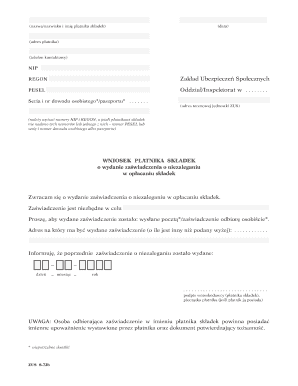 Polish Social Insurance Certificate Request