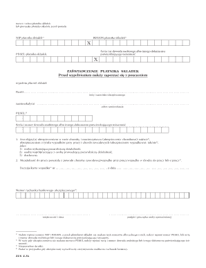 Polish Health and Maternity Insurance Declaration