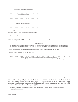 Polish Disability Pension Reassessment Application