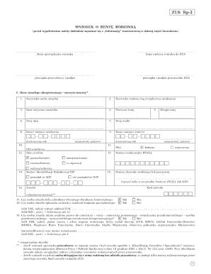 Family Pension Application Form