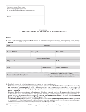 Application for Childcare Benefit