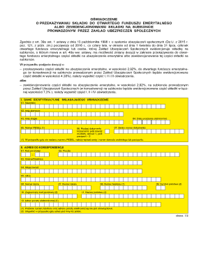 Social Security Evidence Form
