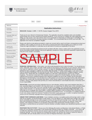 Schwarzman Scholars Application Form