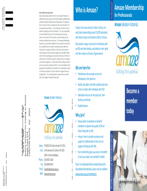 Amaze Membership Direct Debit Service Agreement