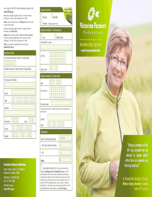 VFF Small Farming Membership Application