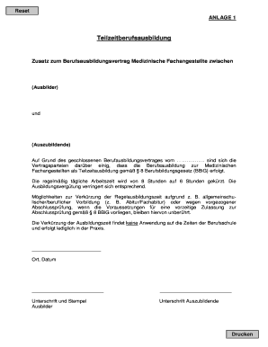 Teilzeitberufsausbildung Medizinische Fachangestellte