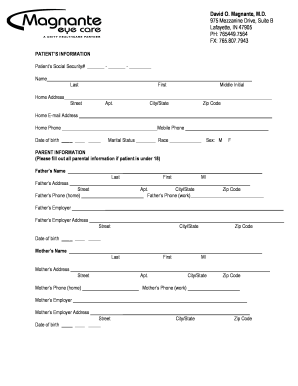 Medical History Questionnaire and Consent Form
