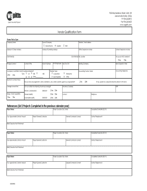 Vendor Qualification Form