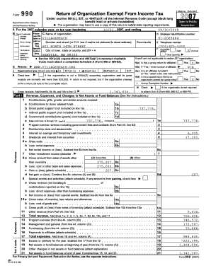 Form 990 Return of Organization Exempt From Income Tax