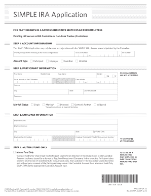 Workers agreement form - SIMPLE IRA Custodial Account Agreement