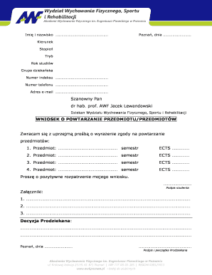 Academic Course Retake Request Form