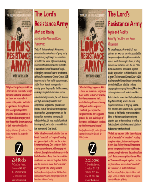 The Lord's Resistance Army Book Order Form