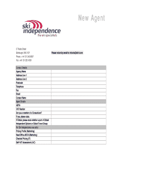 Travel Agency Registration Form