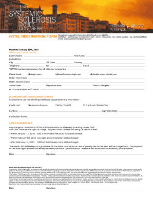 Hotel Reservation Form