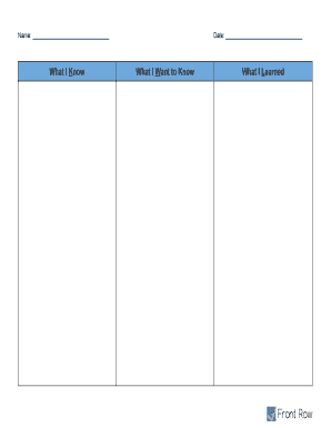 KWL Chart - d116d2b4cs97oycloudfrontnet