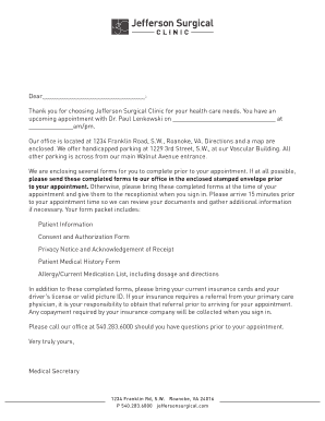 Patient Information and Consent Form