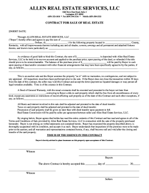 Contract for Sale of Real Estate