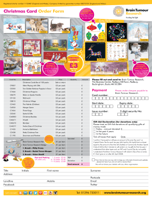 Christmas Card Order Form