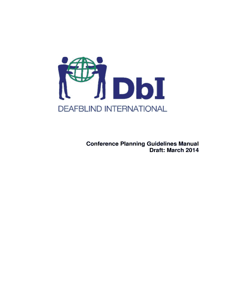 Fillable Online Deafblindinternational Conference Planning Guidelines Fillable Online Deafblindinternational Conference Planning Guidelines