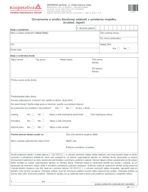 Property Insurance Claim Form