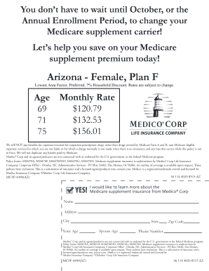 Medicare Supplement Insurance Enrollment Form