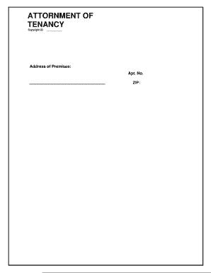 Attornment of Tenancy