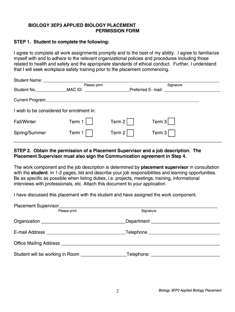 biology 3hd3 Preview on Page 1