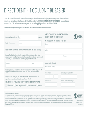 Tearfund Direct Debit Form