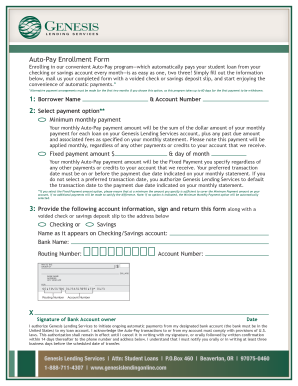 Auto-Pay Enrollment Form