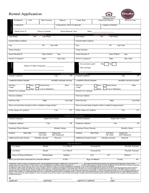 Rental Application Form