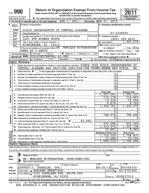 Form 990 Return of Organization Exempt From Income Tax