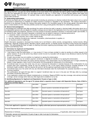 Authorization for Use and Disclosure of Protected Health Information