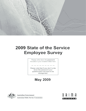 2009 Australian Public Service Employee Survey