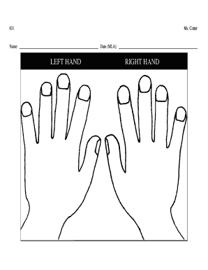 Handedness Assessment Form
