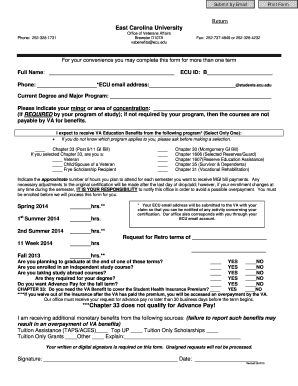 VA Education Benefits Application