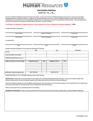 HR-JSPFORM - Job Share Proposal 2 1 11-10-10 2