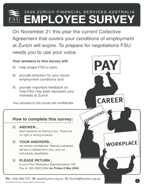 Zurich Financial Services Australia Employee Survey