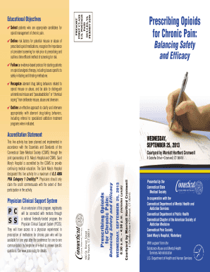 Prescribing Opioids for Chronic Pain
