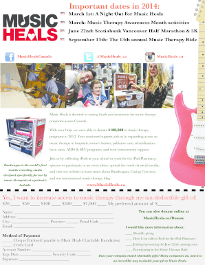 Music Heals Donation Form
