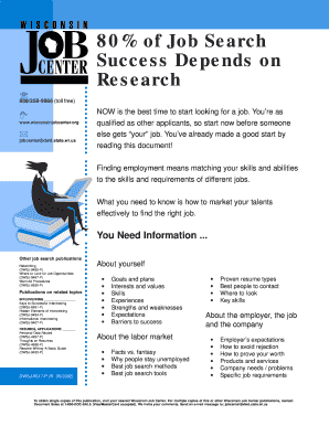 Wisconsin Job Search Checklist