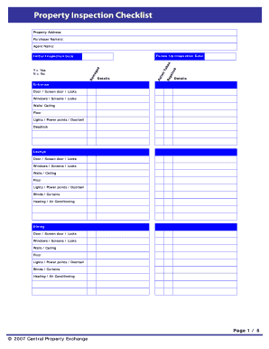 Property Inspection Checklist - Property Compass