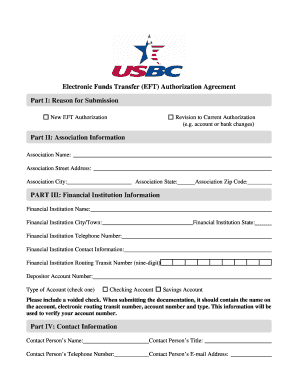 Electronic Funds Transfer Authorization Agreement