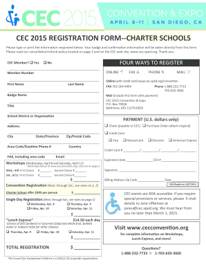 CEC 2015 Registration Form