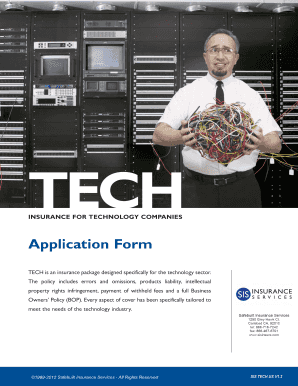 Tech Insurance Application Form